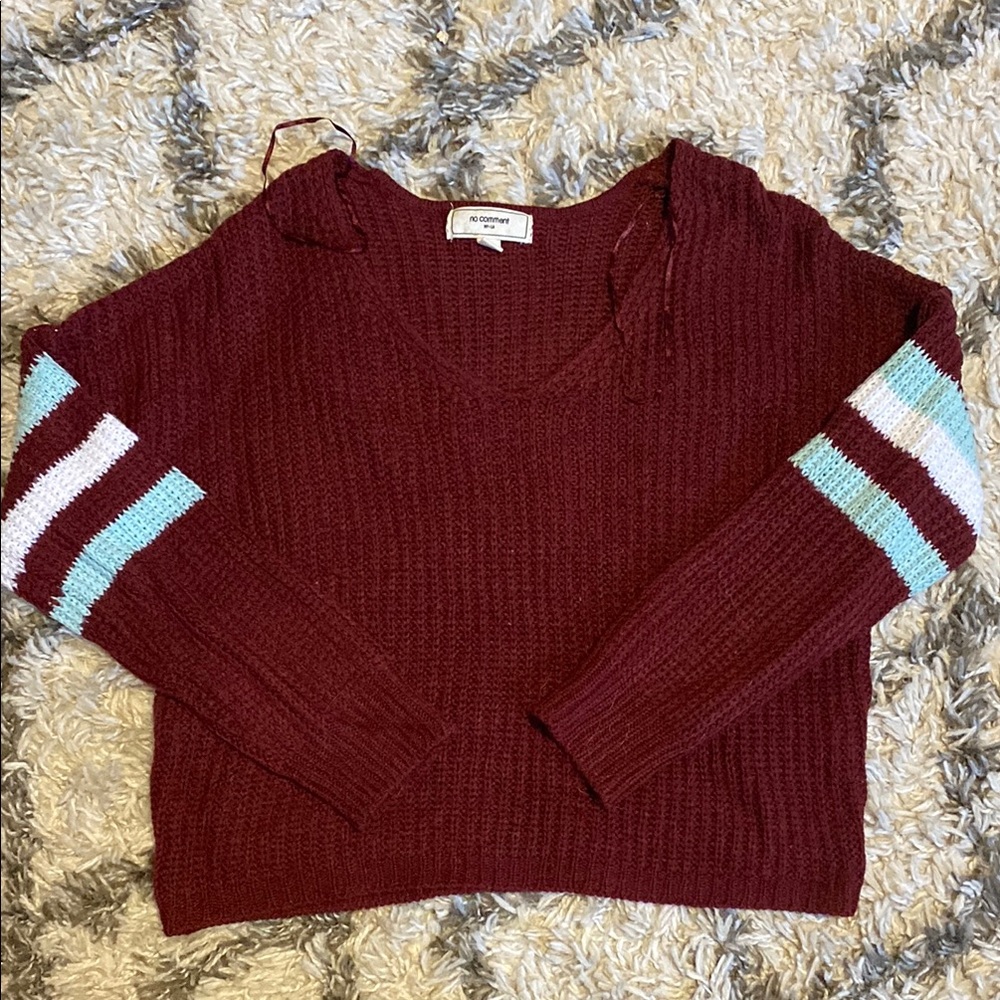 Women's Burgundy Sweater